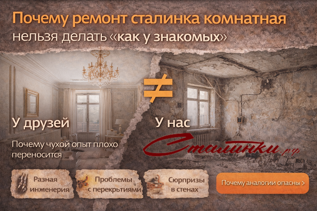 Ремонт сталинка комнатная - Сталинки.рф