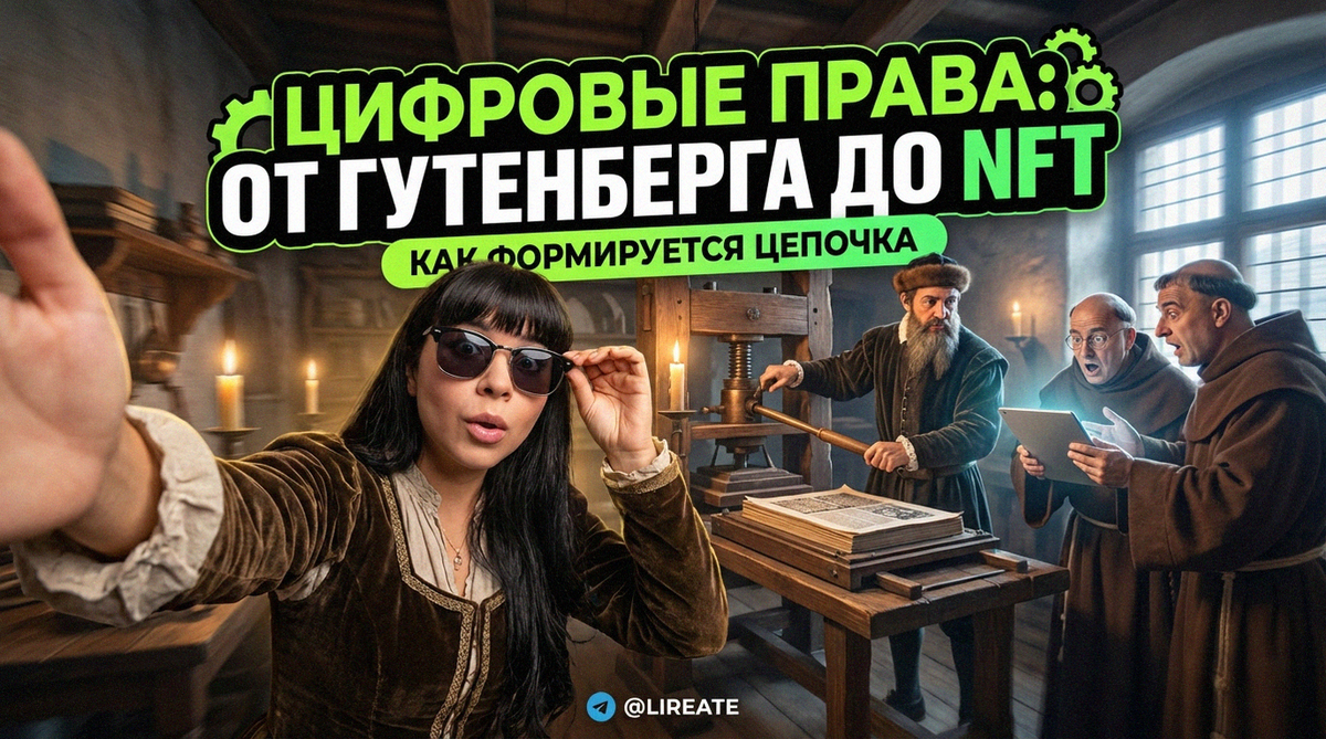    Цепочка прав на объекты интеллектуальной собственности в цифровых продуктах Лирейт