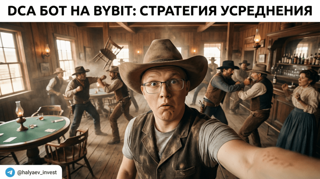   Визуализация процесса усреднения позиций с помощью DCA бота на платформе Bybit