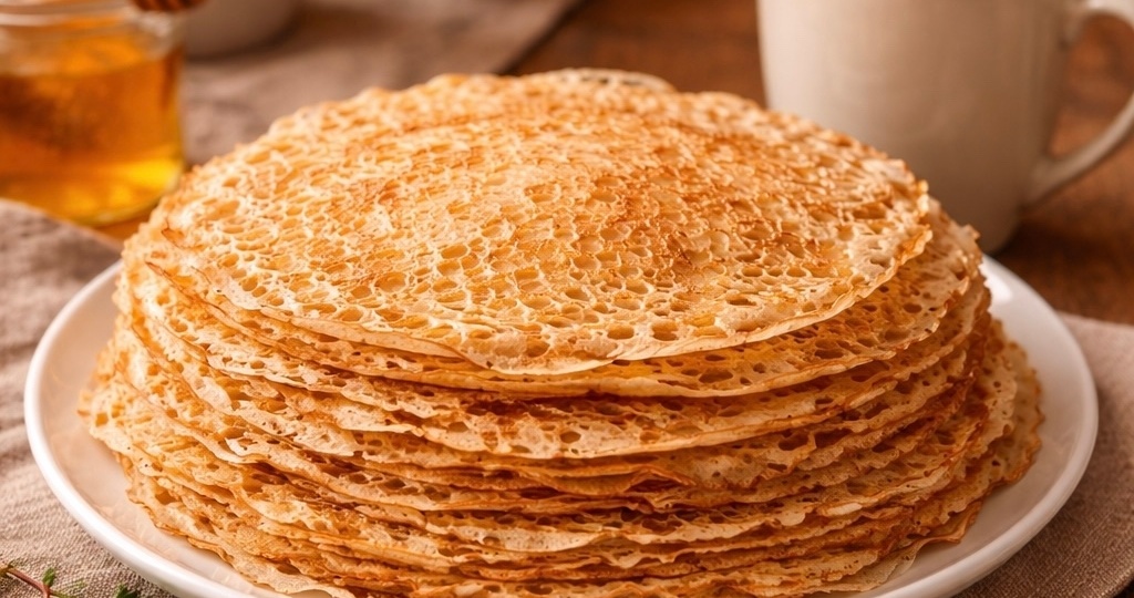 Ажурные тонкие блинчики " Как кружево "