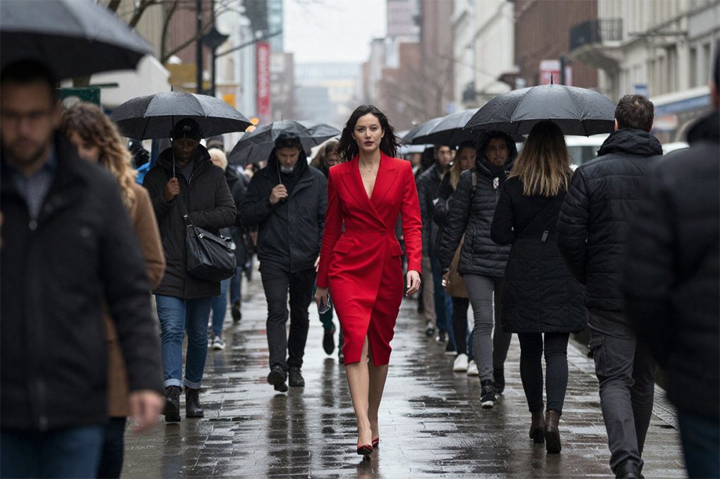 красный цвет в гардеробе после 30