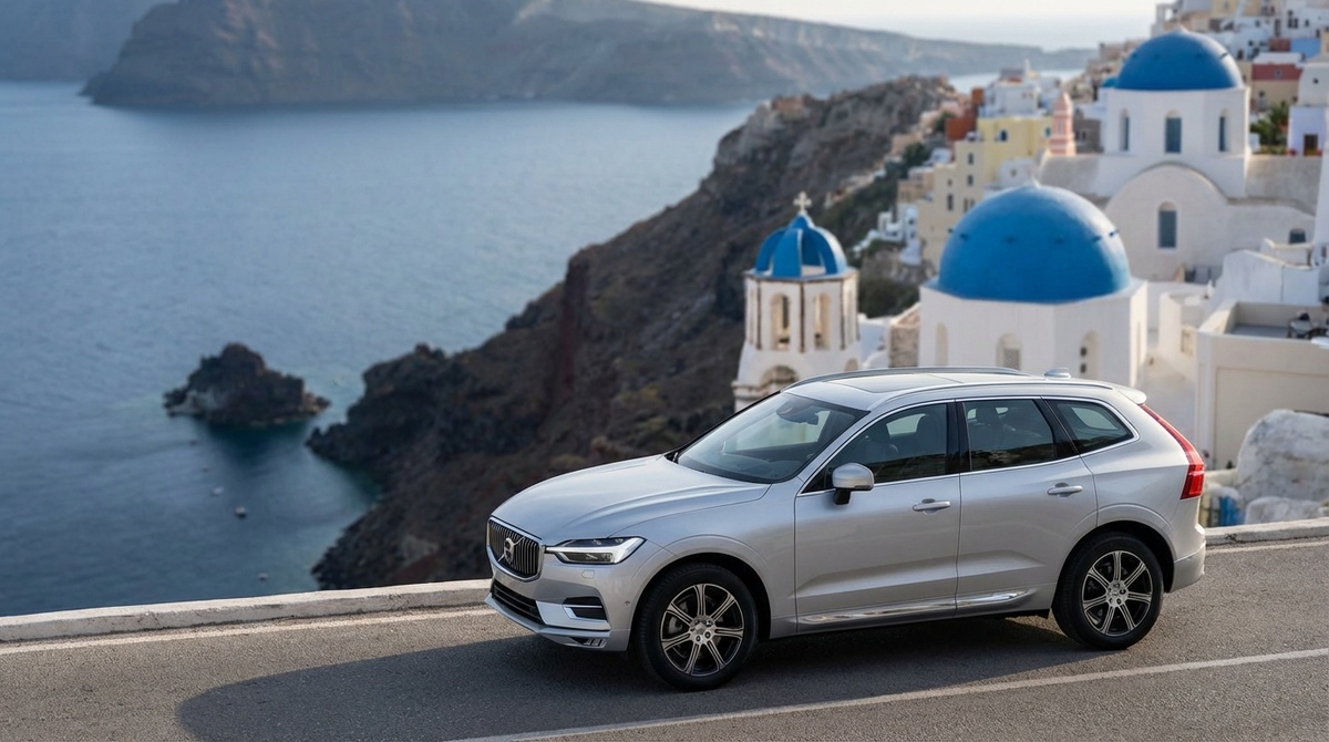 Арендованный автомобиль для поездок по Греции