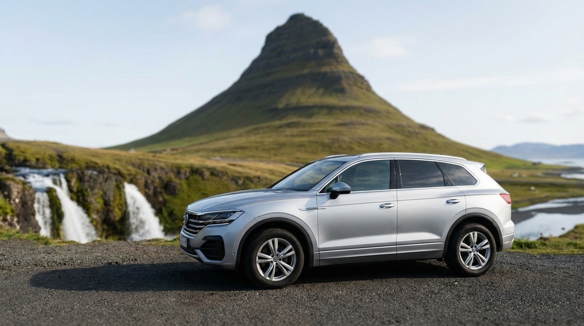 Автомобиль из проката в Исландии зимой