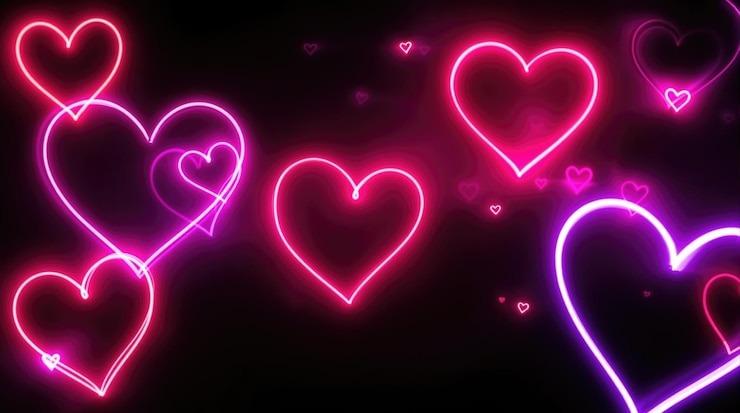 Неоновые сердечки нарыты в интернете в открытом источнике