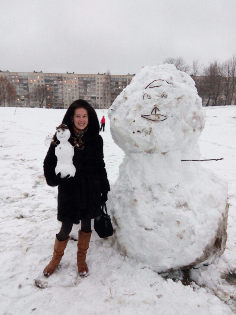 1.01.2018г ручной снеговик