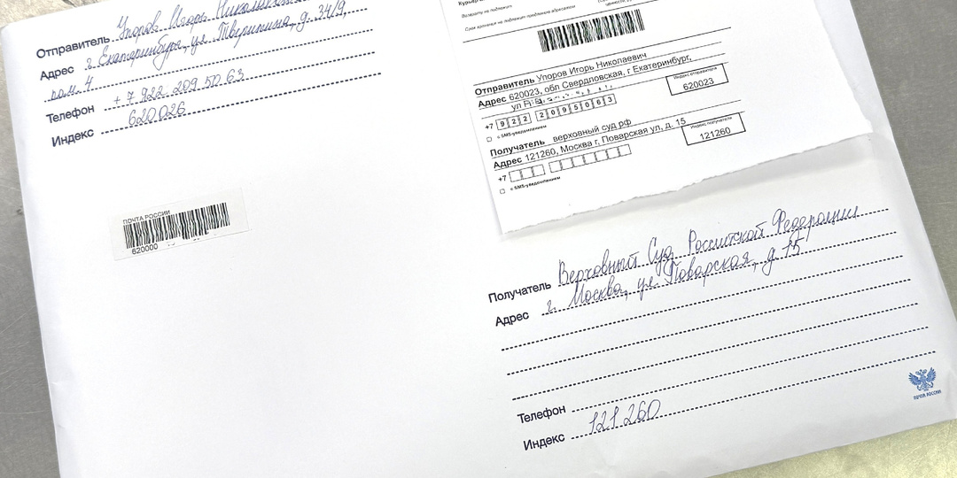 Несмотря на пятницу 13-е, день Святого Валентина 14 февраля, адвокат подготовил и направил 15 числа жалобу в Верховный Суд РФ.