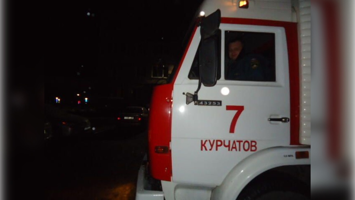    Пожар в Курчатове: спасен мужчина