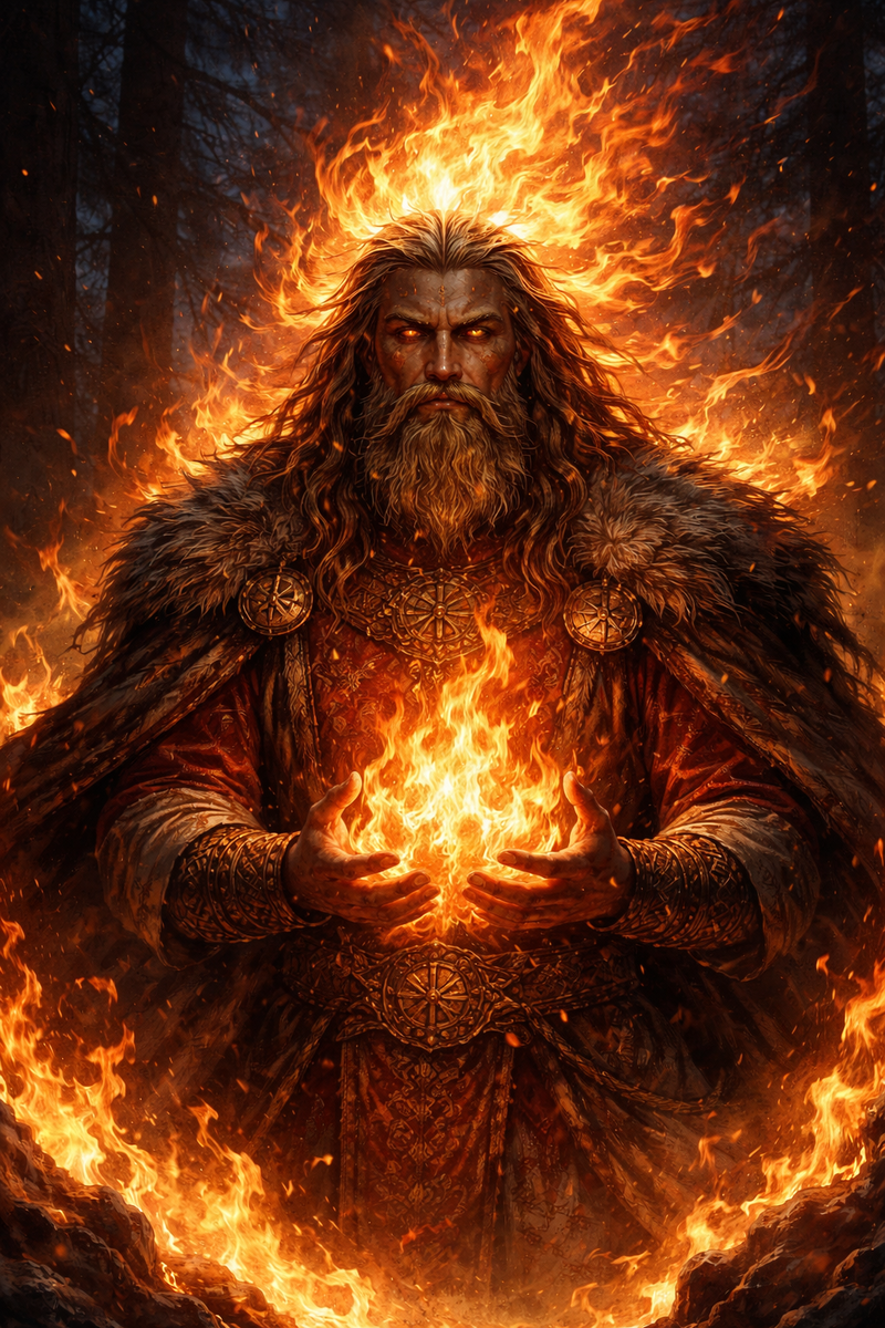 О Сварожиче сохранилось немного прямых упоминаний, и ещё меньше цельных мифов. Его образ словно ускользает — растворяется в огне, который невозможно удержать в руках. Тем интереснее попытаться понять, кем он был для тех, кто видел в пламени не инструмент, а силу, с которой нужно считаться.