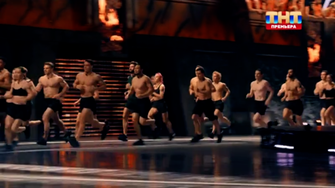 Кадр из шоу «Титаны. Битва сезонов»