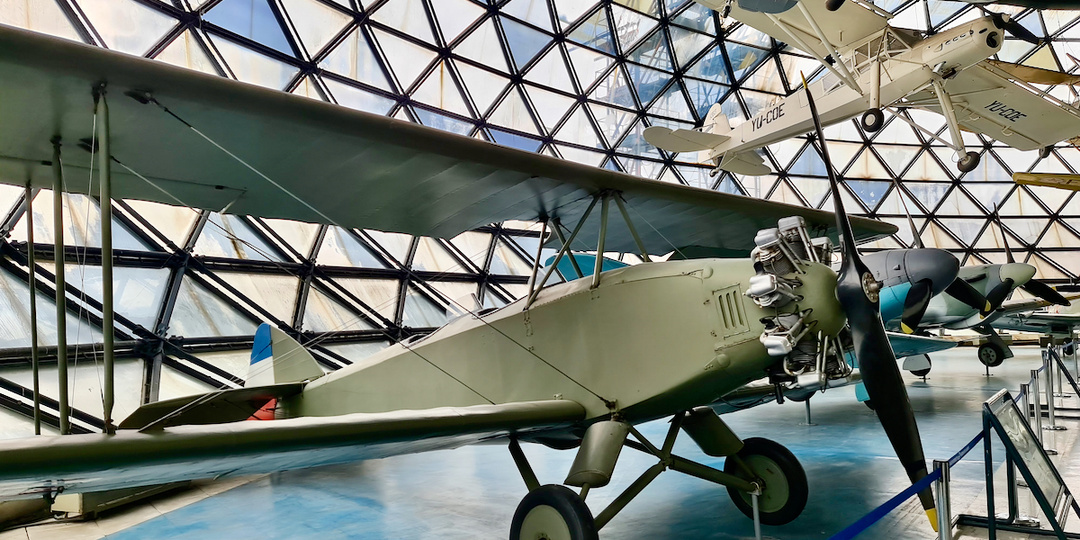 Авиамузей в Белграде: внутренняя экспозиция экспозиция…