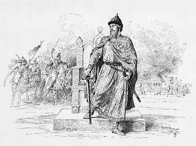 Дмитрий Александрович (ок . 1250–1294) был великим князем Владимиро-Суздальским с 1276 по 1281 год, а затем с 1283 по 1293 год.                                             (Альбом «История Государства Российского в изображениях державных его правителей с кратким поясным текстом».Рисунки профессора древней живописи Императорской академии художеств В.П.Верещагина, 1896 г.)