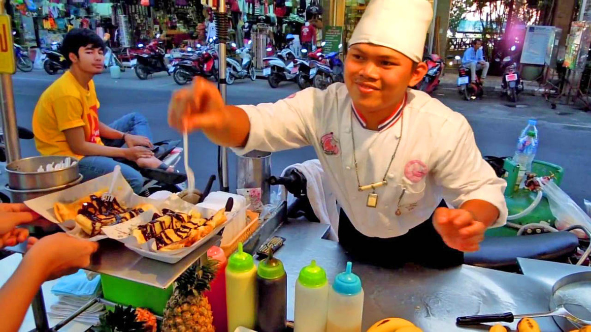 Роти с бананом