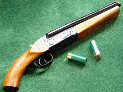 Типичный бандитский обрез двустволки. (Автор фото Олексі 0937322950, CC BY-SA 4.0)