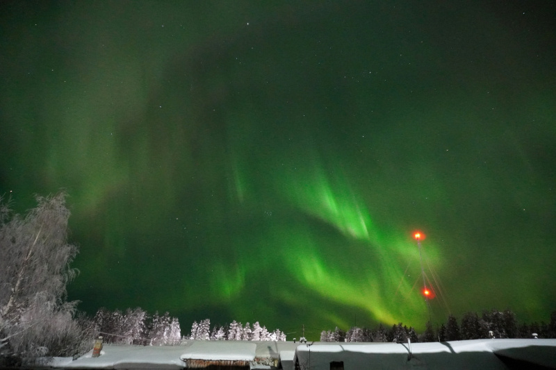    Световое шоу озарило небо над КарелиейТатьяна Юнгина / «Карелия, как женщина в красе…» / VK