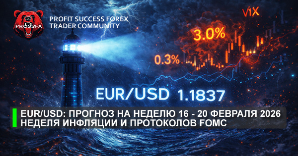 EUR/USD: прогноз на неделю 16 - 20 февраля 2026 - неделя инфляции и протоколов FOMC