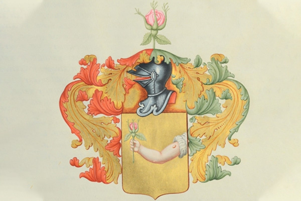 Дворянский герб Маркова-Оспенного. Фото в свободном доступе. 