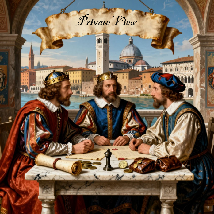 Иллюстрация Private Banking в средневековой Италии 