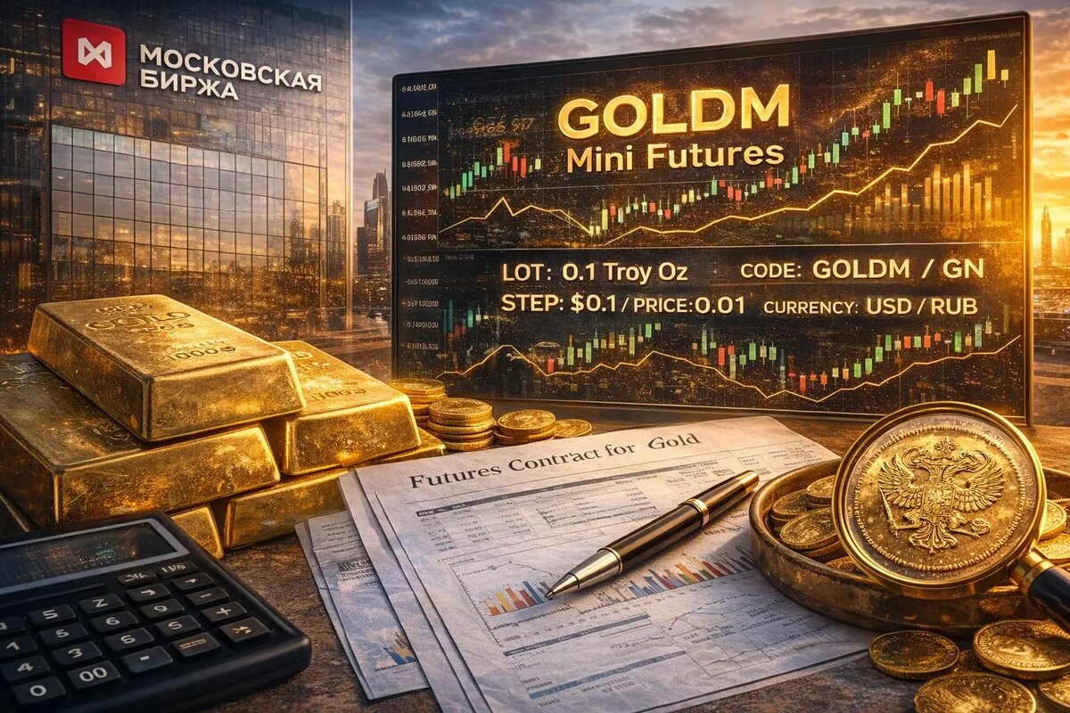 Золото становится ближе: Мосбиржа запускает мини-фьючерс GOLDM