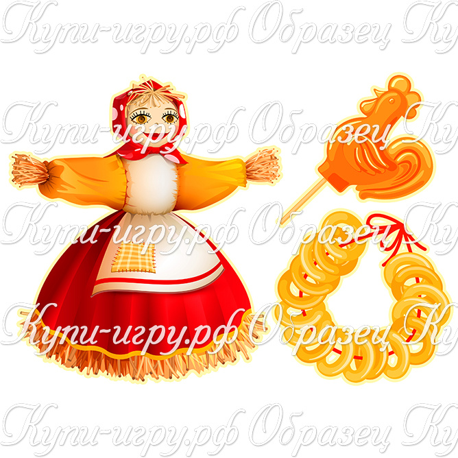 Украшение окна "Масленица" в детском саду