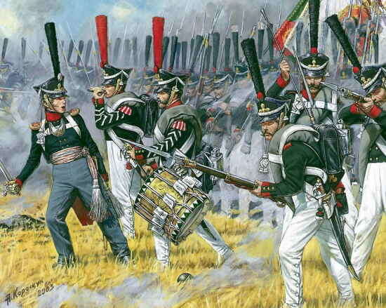 Художественная реконструкция А. Корощука. «Русские гренадеры 1812–1814 гг.»