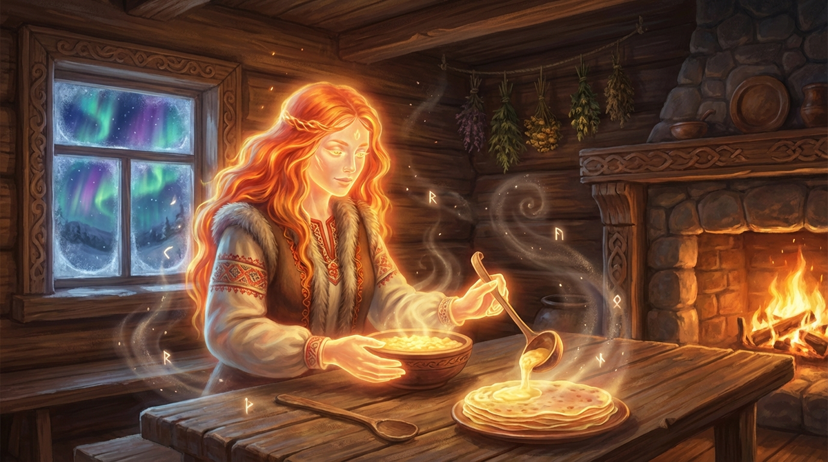 Легенда о блинах, вернувших солнце