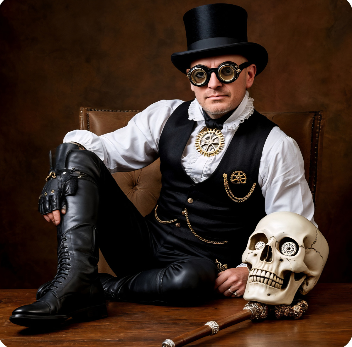 Человек в гогглах