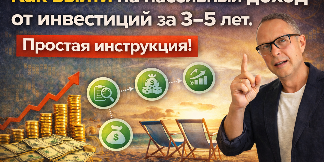 Как выйти на пассивный доход от инвестиций за 3–5 лет