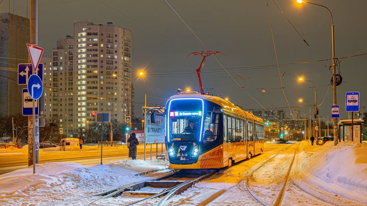  Трамвай 71-639 «Кастор» от УКВЗ в Екатеринбурге. Источник: Иван Ревенков/TransPhoto