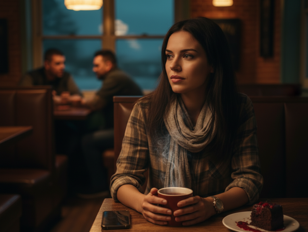 Саманта. Возможно то самое кафе из подслушанной истории дальнобойщиков.