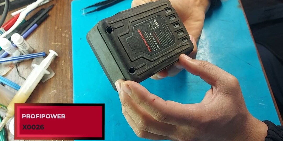 Замена аккумуляторов на шуруповёрте PROFIPOWER X0026