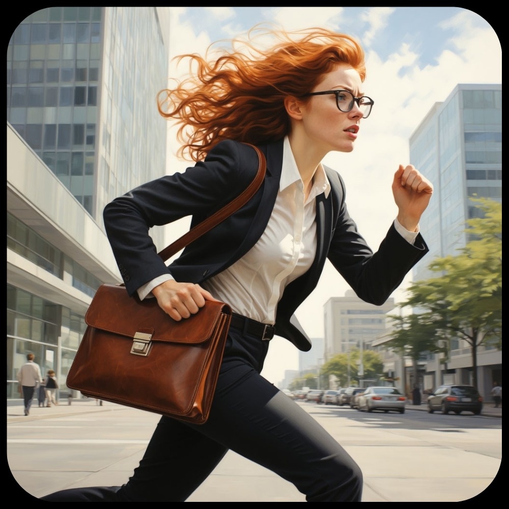 Алиса решила, что на работу я именно так добираюсь) 