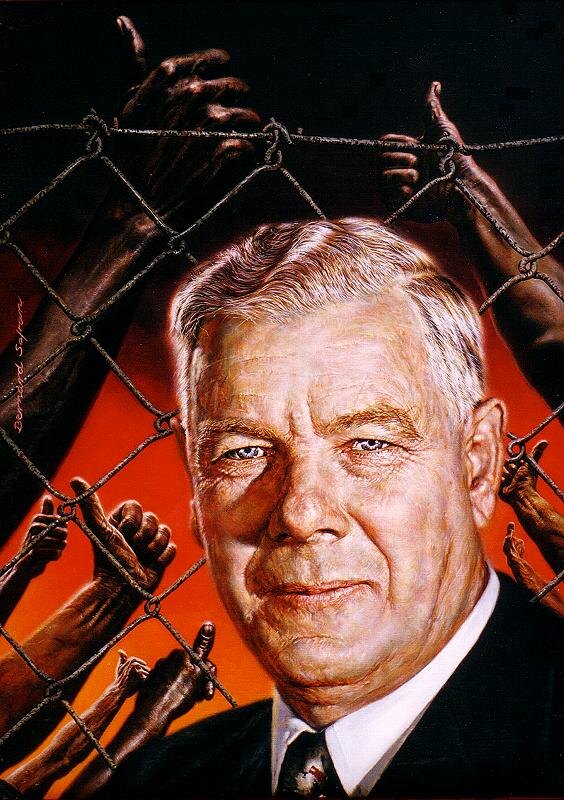 Портрет Фервурда работы Бернарда Шафрана, неопубликованная обложка журнала Тайм