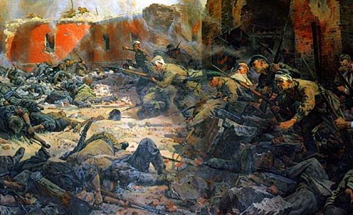 рисунок обороны крепости