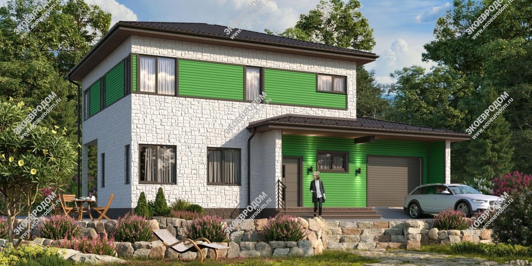 Дом с гаражом из СИП панелей: для кого строится «Эльба»