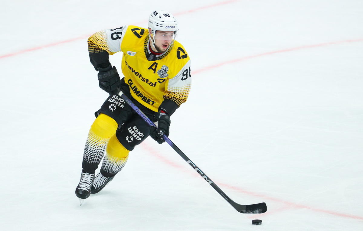    Форвард "Северстали" Давид Думбадзе  Валерия Калугина/ТАСС