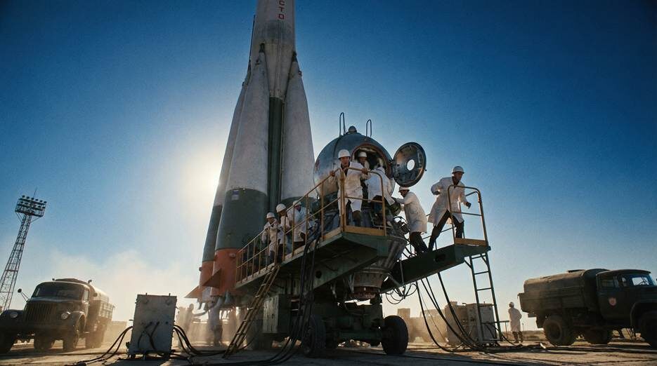 За час до старта механикам пришлось заново откручивать и закручивать люк корабля. Гагарин в это время шутил по радиосвязи, успокаивая команду.