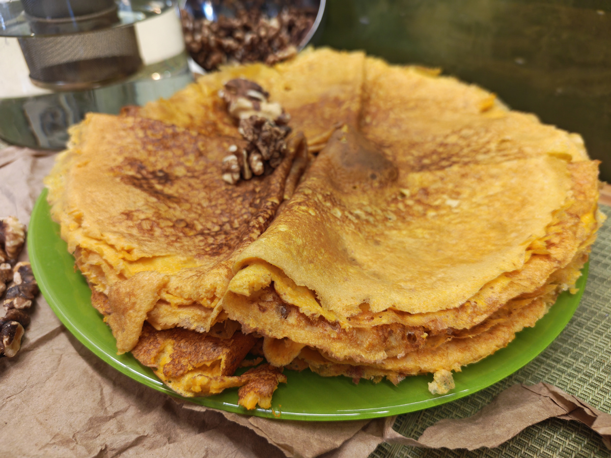 Те самые кето-блины. Фото из архива автора. 