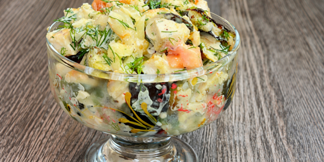 Салат "Жемчужина застолья". Долго искала этот рецепт, вкуснее в жизни не ела. Самый простой и вкусный салат, какой я пробовала