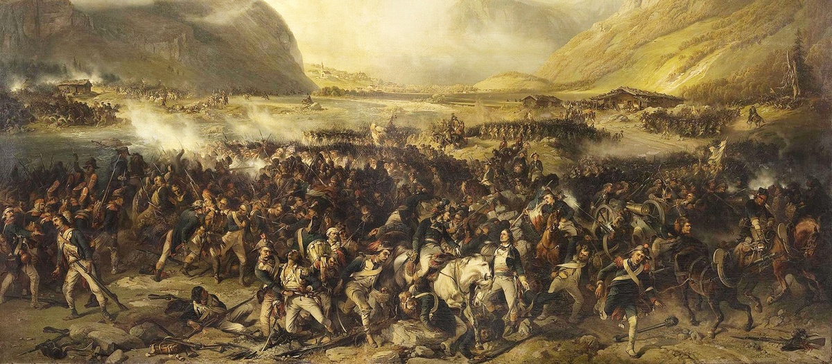 Сражение в Муотенской долине. Картина Александра Коцебу. © impereur.blogspot.com