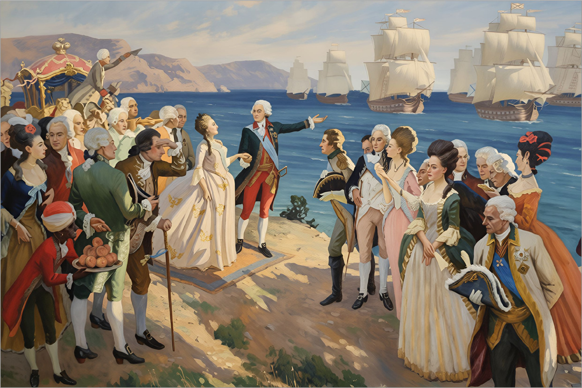 1787 год - Екатерина II в Крыму
