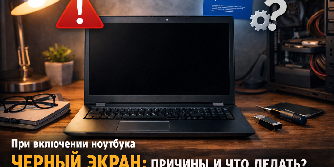 При Включении Ноутбука Черный Экран: Причины и Что Делать