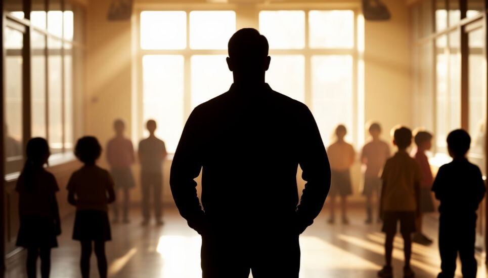 Он никого не бил. Он просто смотрел.