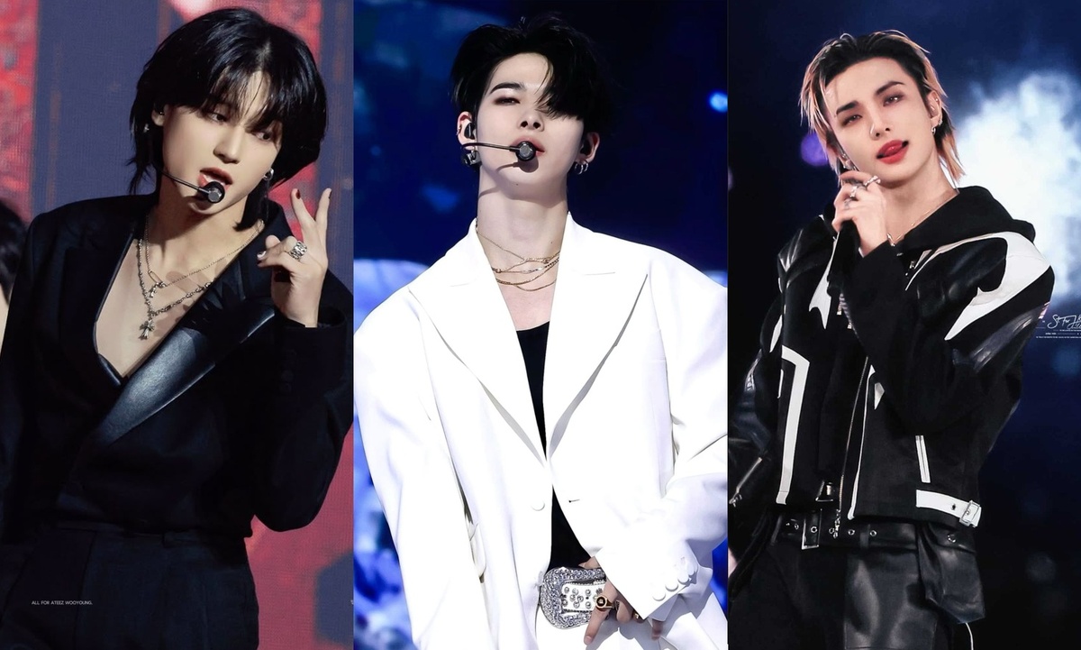 Уён из Ateez, Ники из Enhypen, Хёнджин из Stray Kids 
