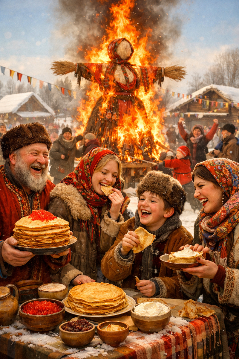 А вы бывали на сожжении чучела? Я нет, увы. Но, надеюсь, буду.