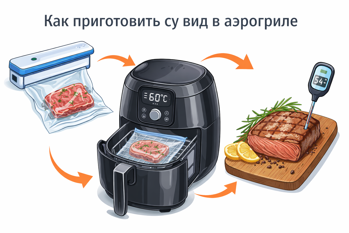 Как приготовить су вид в аэрогриле