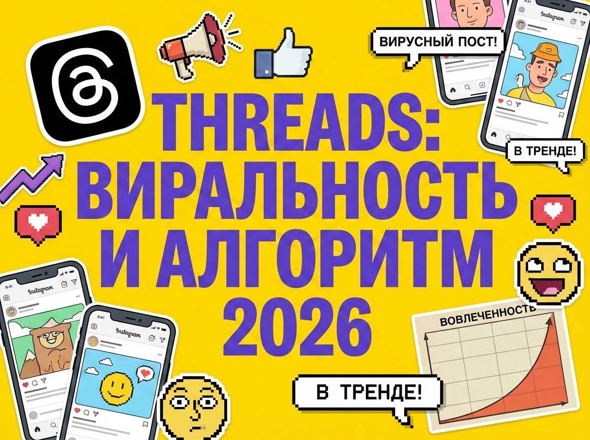 Как раскрутить канал в Threads в 2026: разбор алгоритма Meta и 20+ промптов для виральных постов