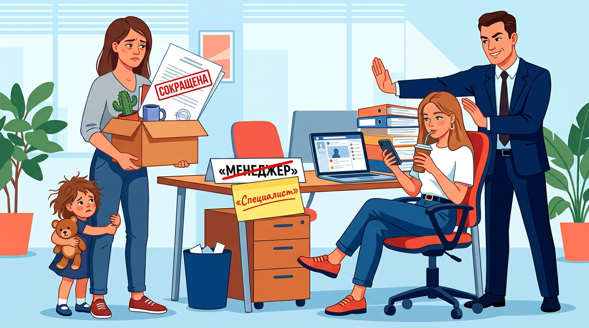 Вышла из декрета и попала "под сокращение" — а потом на моё место взяли молодую без детей. «Сокращение», ага