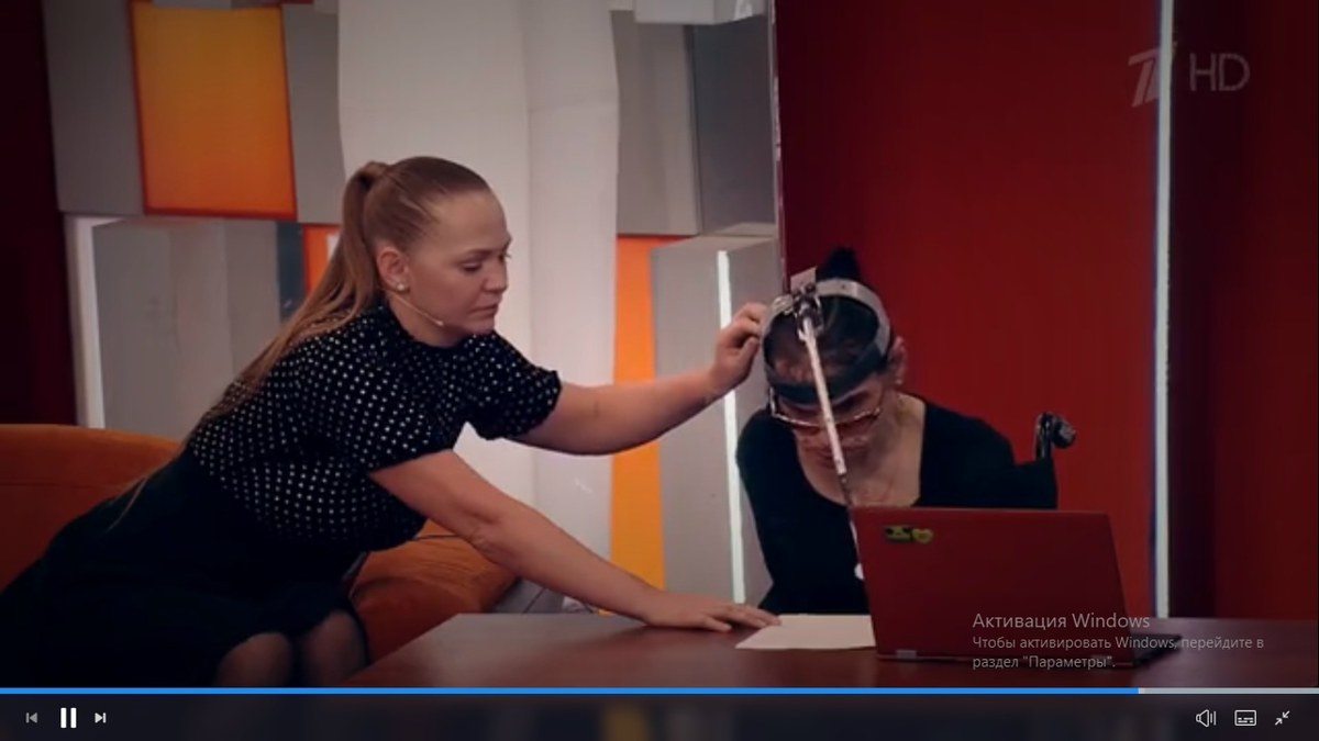 Кадр передачи. Фото автора. 