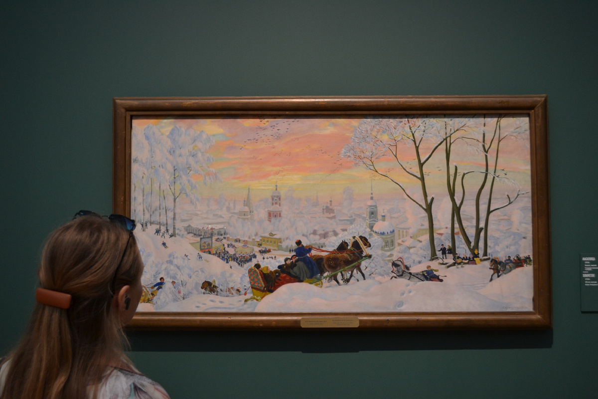 Борис Кустодиев "Масленица", 1916г. Из собраний Государственной Третьяковской галереи. Фото автора канала 