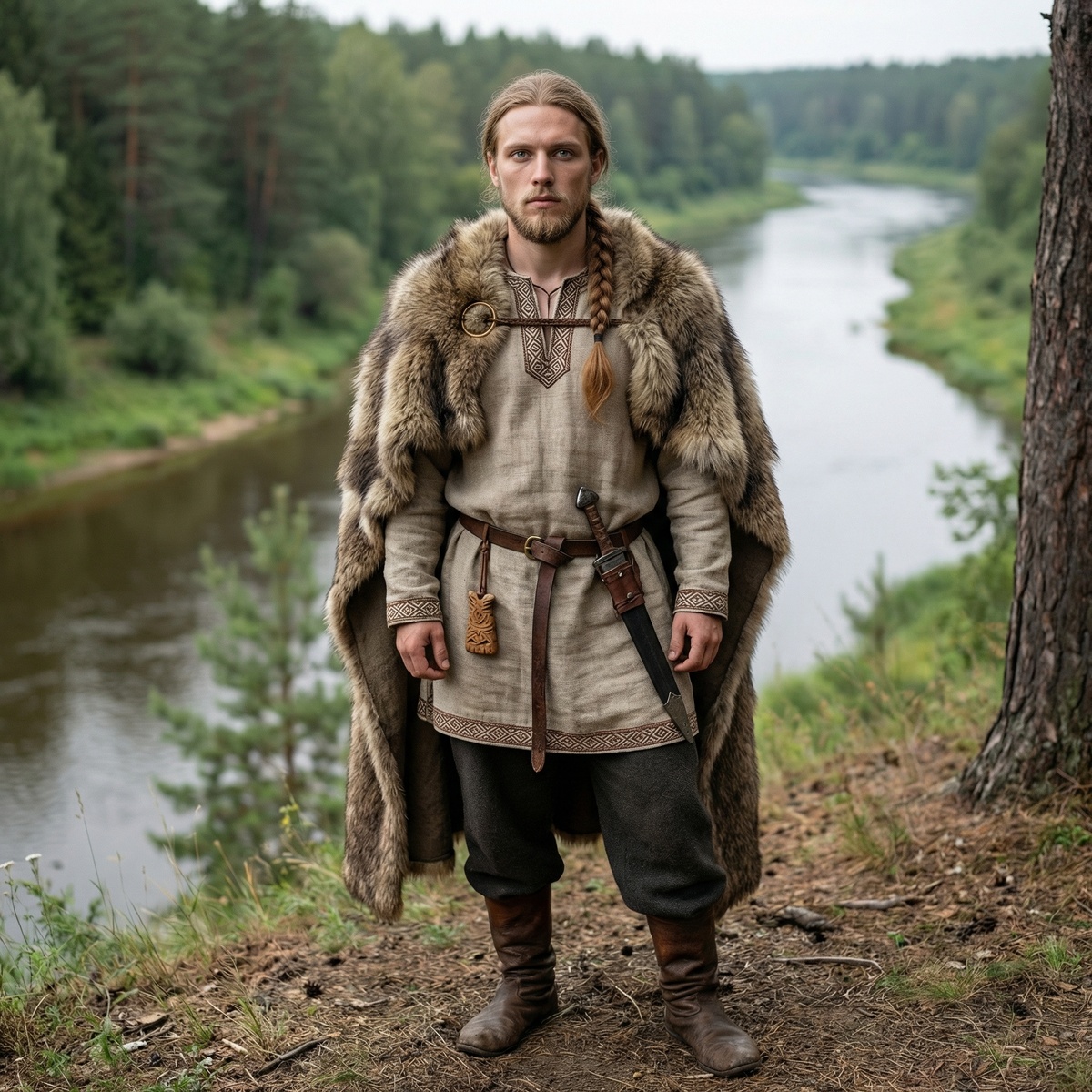 Юноша народа мурома, современная фото реконструкция